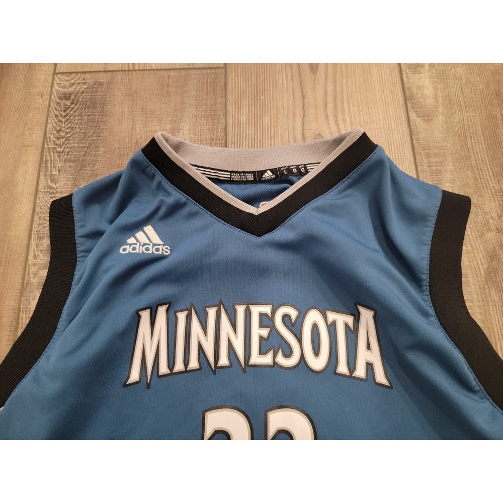 Youth L  Adidas Minnesota Timberwolves Andrew Wiggins #22 Jersey - Picture 3 of 15
